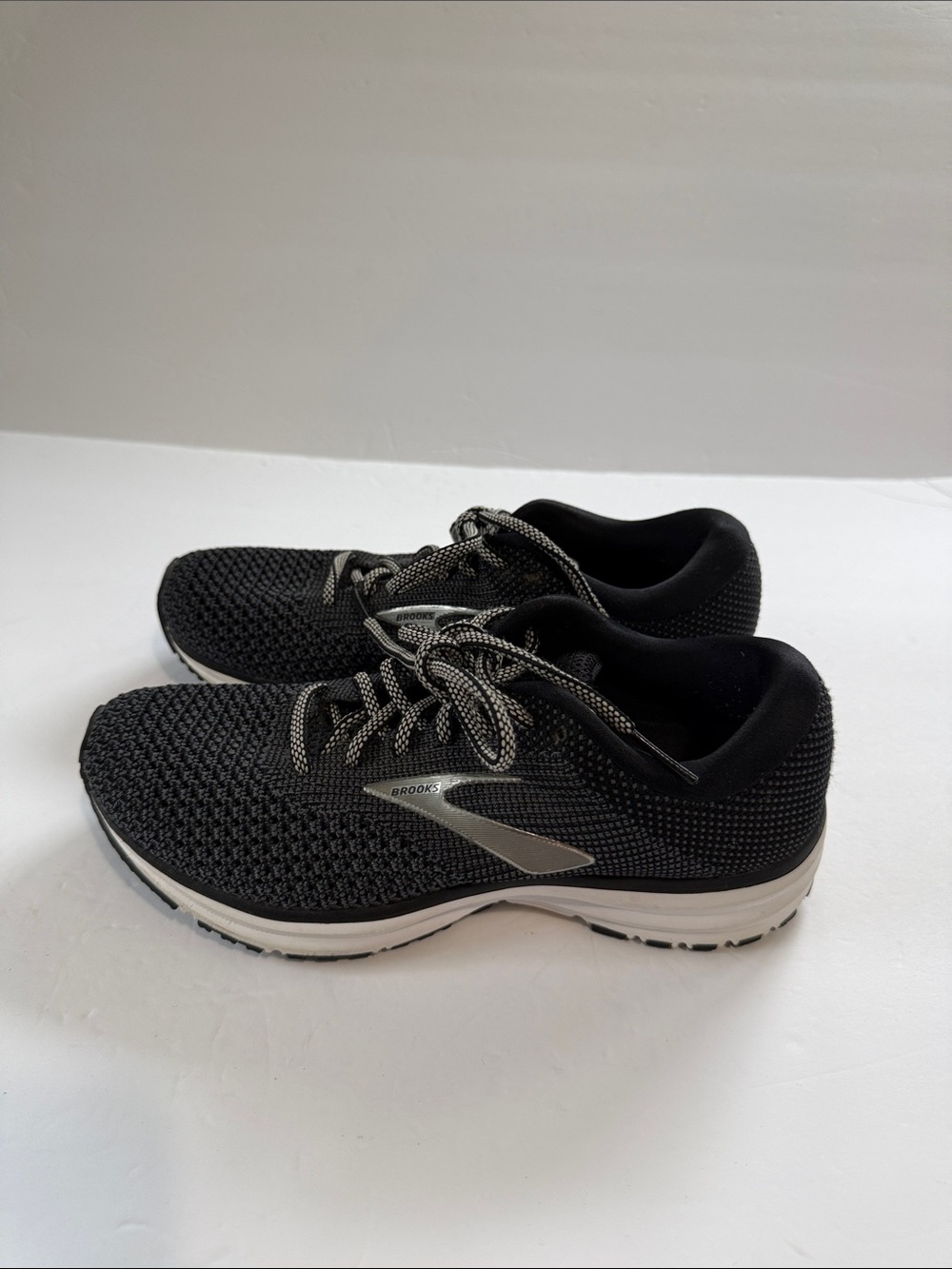 Brooks Men’s Black and Gray Athletic Running Shoes